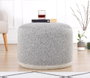 Atelier Del Sofa Cedre - Puf de lino Gris